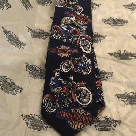 Harley Davidson Antique tie 1994 by Ralph Marlin. Nice. - Picture 2 of 6